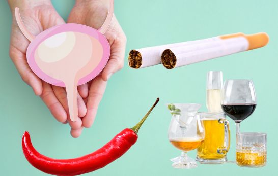 Vermeidung von Blasenreizstoffen